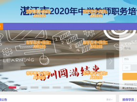 代学2021年湛江市中学教师职务培训挂机软件